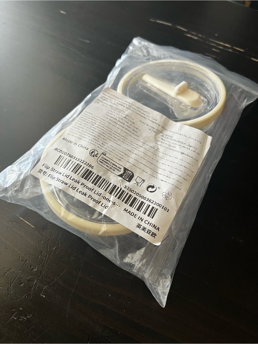 Replacement Flip Straw Lid Set in white
